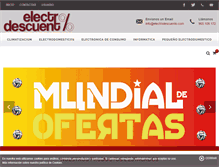 Tablet Screenshot of electrodescuento.com